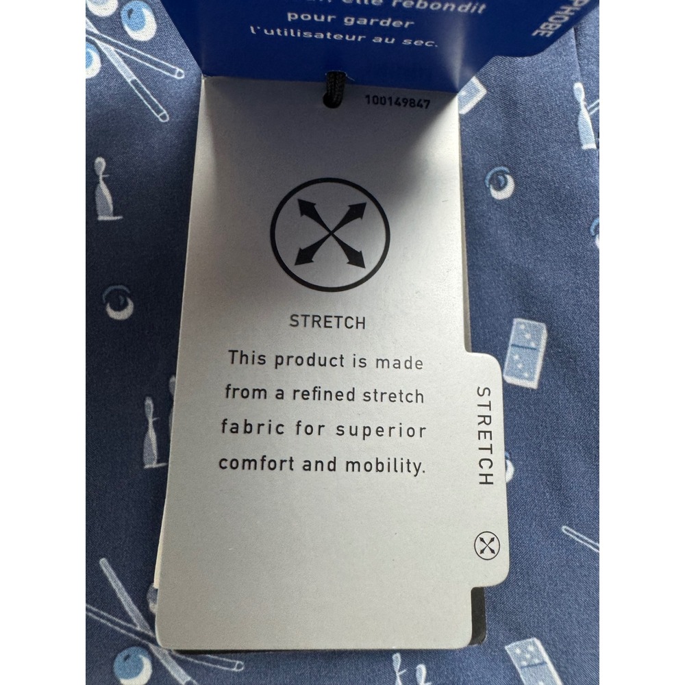 RLX Ralph Lauren Mens Golf Shorts Blue Pool Billiards Dominoes Print Size 34 NEW - Picture 6 of 16